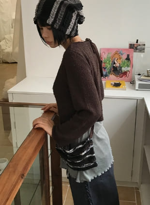 (WOOL) MULTI TOGGLE KNIT BAG